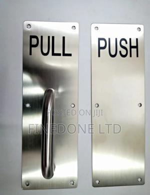 Pull and Push Door Plates Metallic - thumbnail 2