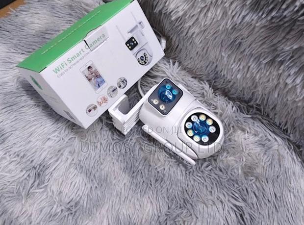 Icsee Dual Lens Rotating PTZ Camera Hd Clear