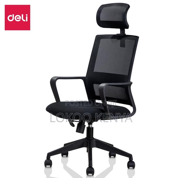 Office Chair; Mesh High Back Black Office Computer Seat - thumbnail 16