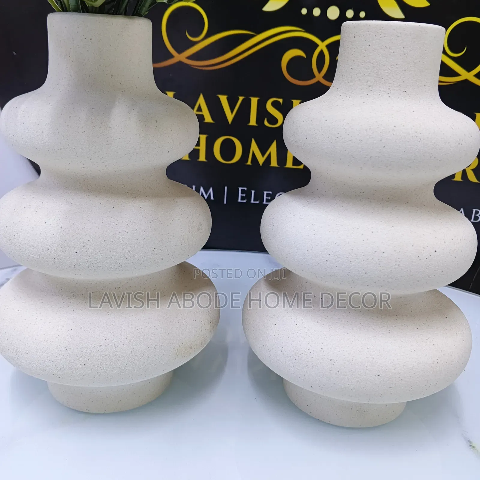 Boho Spiral Flower Vase Matte Textured