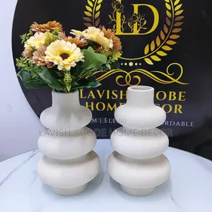 Spiral Flower Vase Boho Decor Matte Textured