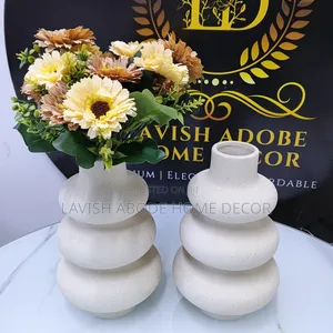 Spiral Flower Vase Boho Decor Matte Textured