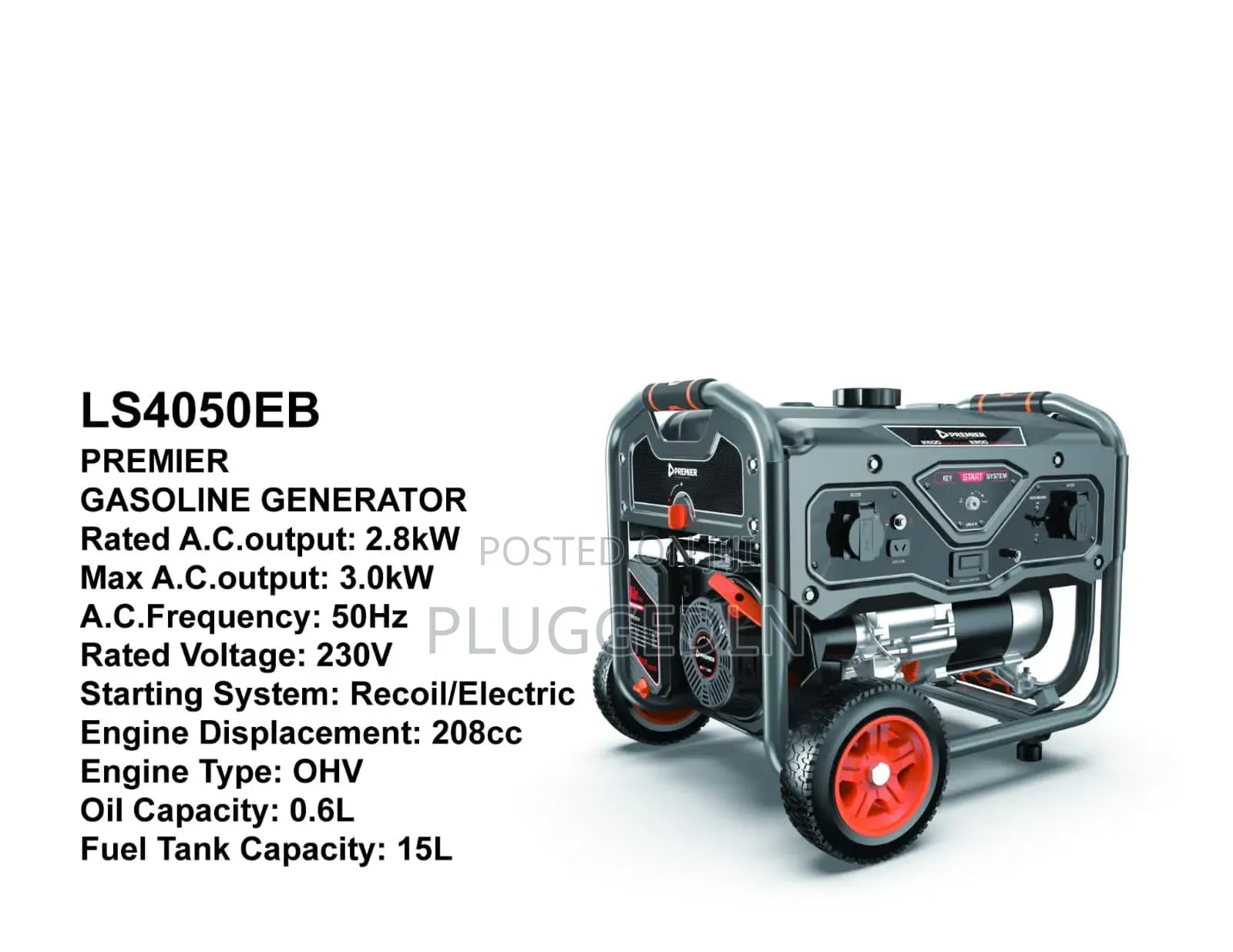 Premier Ls4050eb Gasoline Generator.