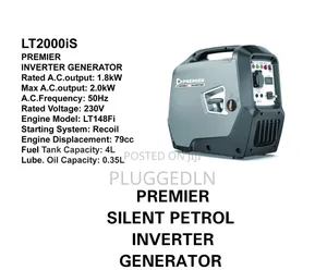 Premier Lt2000is Silent Petrol Inverter Generator.