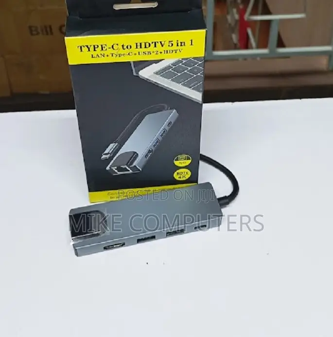 5 in 1 Usb C Dock With Hdmi Lan and Charging