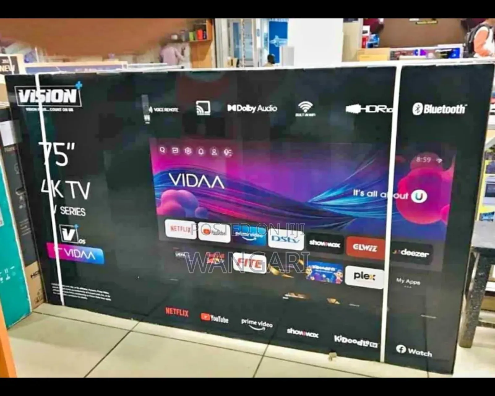 Brand New Vision 75 Inches Smart Tv