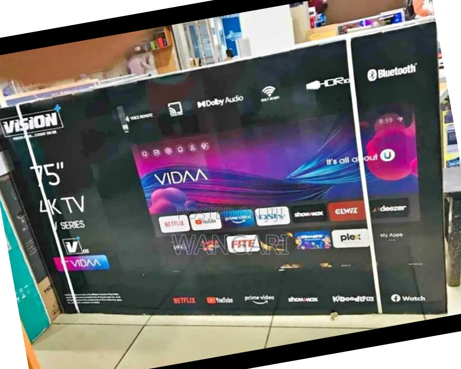 Brand New Vision 75 Inches Smart Tv