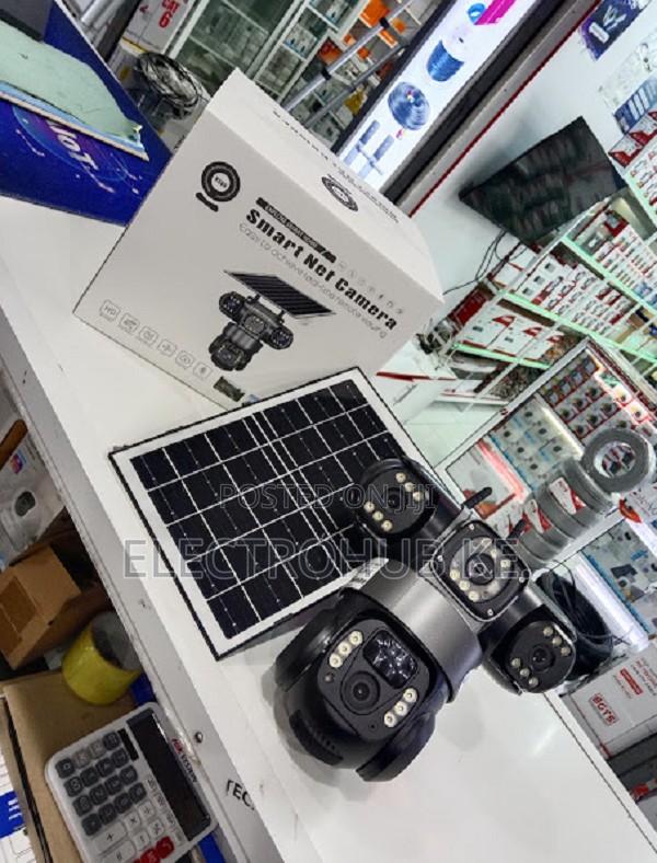 Solar 4g Tripple Lens Cctv Camera V380pro Remote Viewing