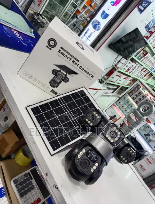 Solar 4g Tripple Lens Cctv Camera V380pro Remote Viewing