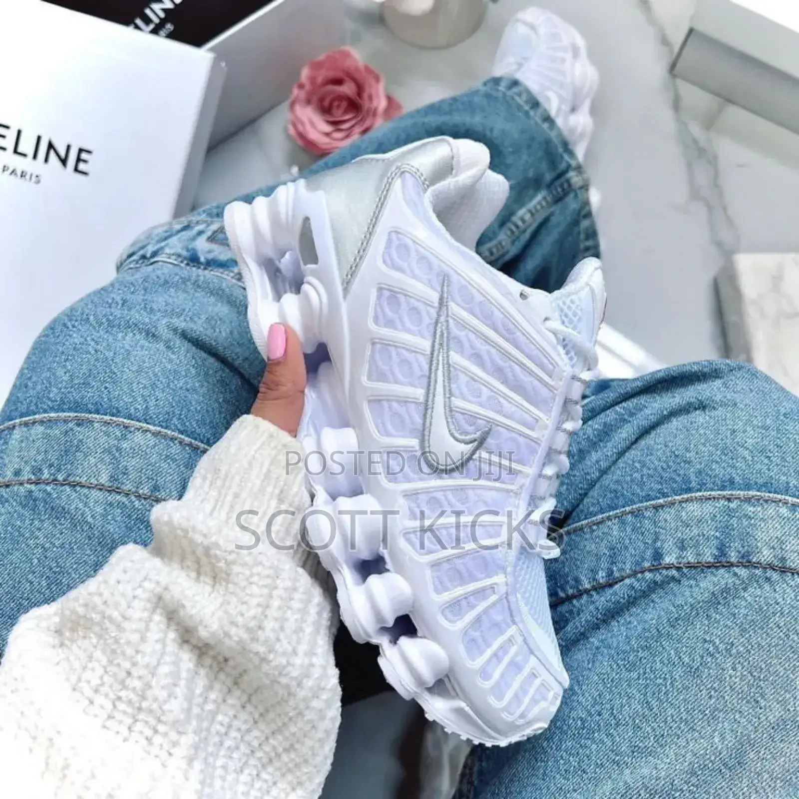 Nike Shoxs All White