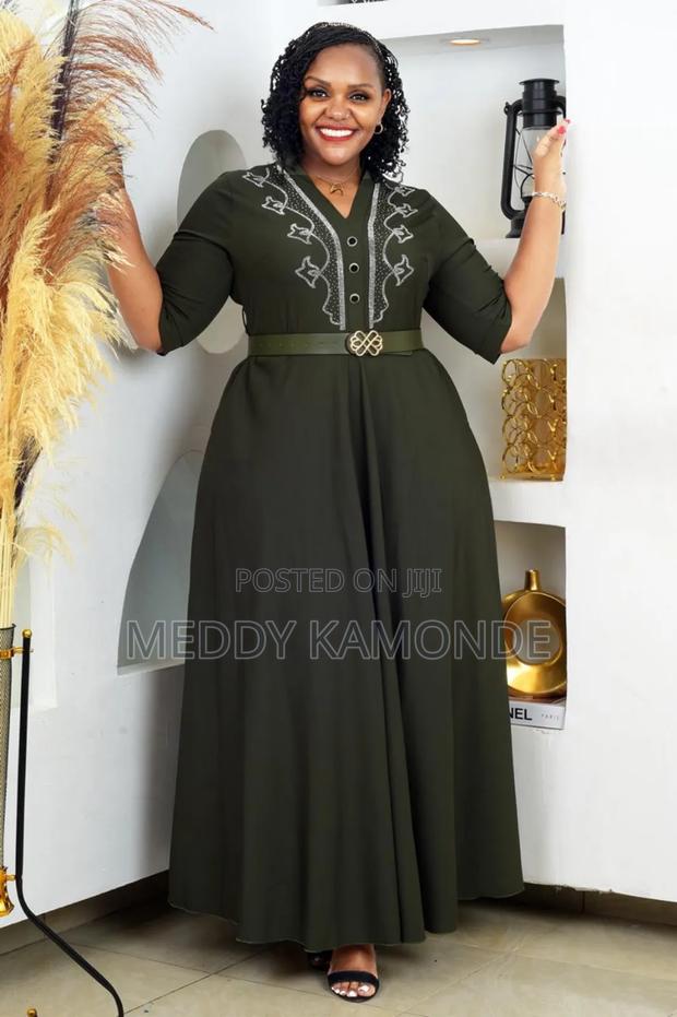 Jungle Green Chiffon Dress