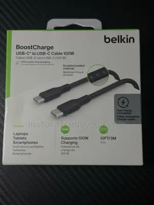 Belkin Boostcharge Braided Usb-c To Usb-c Cable 100w 3m