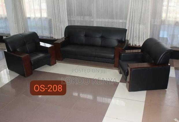 Office Sofas; 5 Seater Executive Leather Reception-Waiting Sofas - thumbnail 12