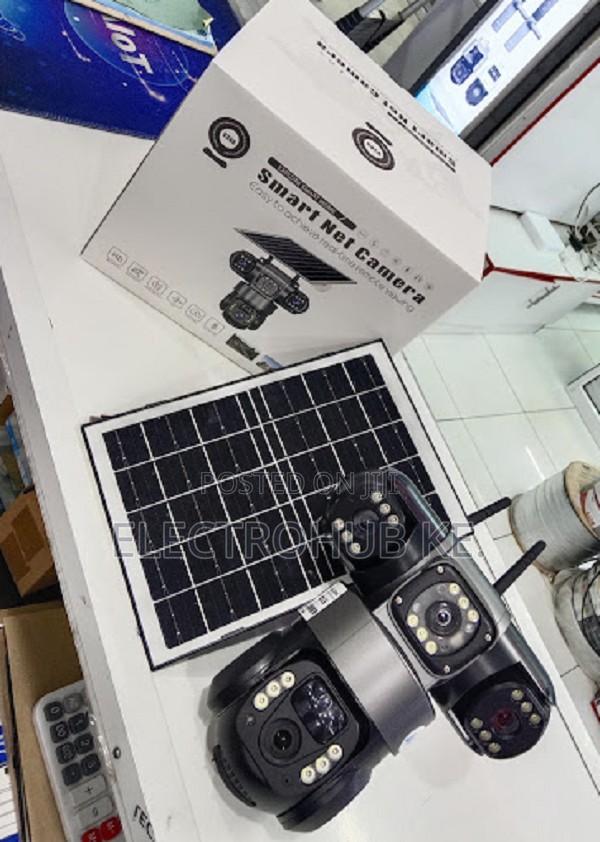 Tripple Lens Tripple View Solar Outdoor Camera 2 Way Audio V380pro