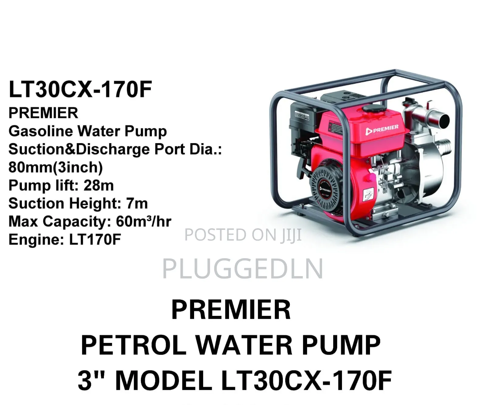 Premier 3" Petrol Water Pump (Model Lt30cx-170f