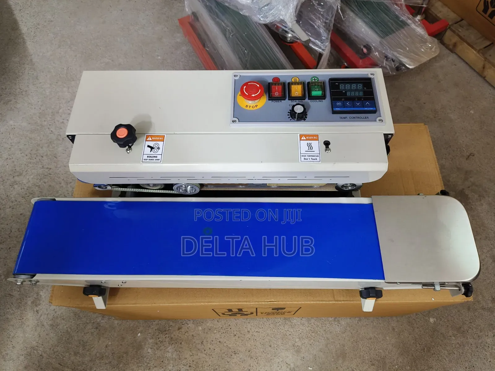 Industrial Continuous Band Sealer With Adjustable Speed Conveyor
