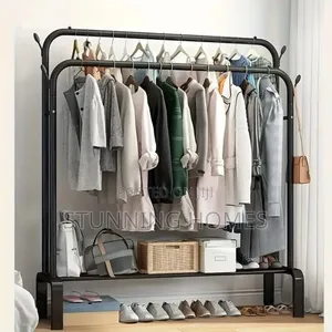 Double Pole Clothes Rack