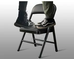 Office Chair : Metal Foldable Padded Office Study Chair