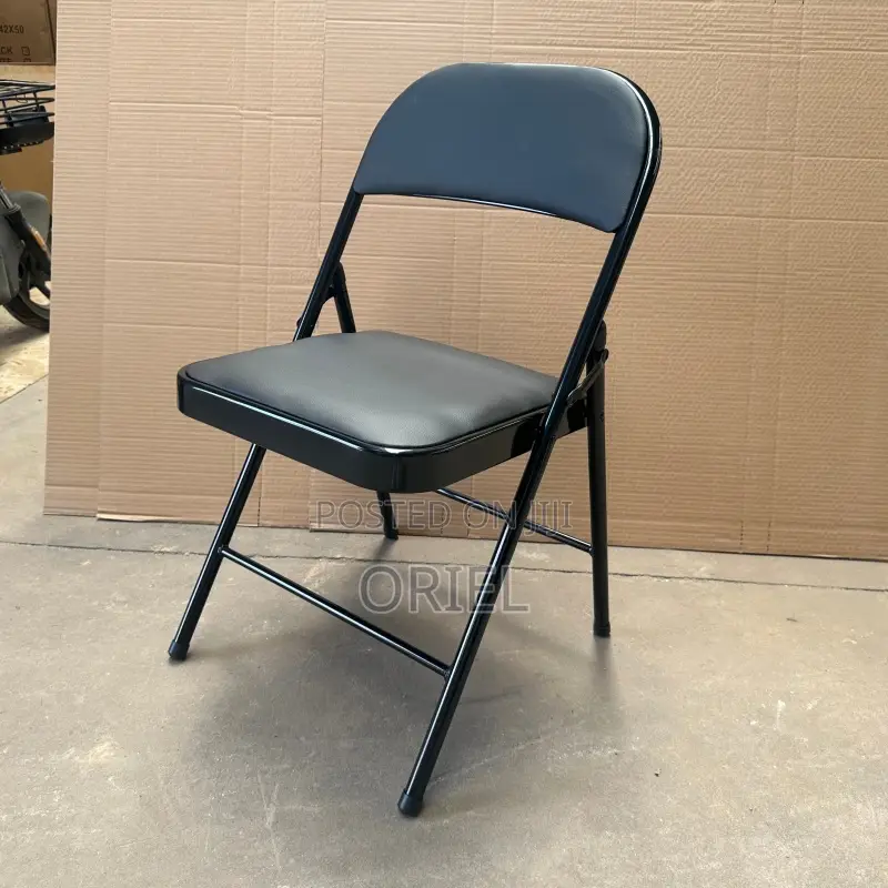 Office Chair : Metal Foldable Padded Office Study Chair