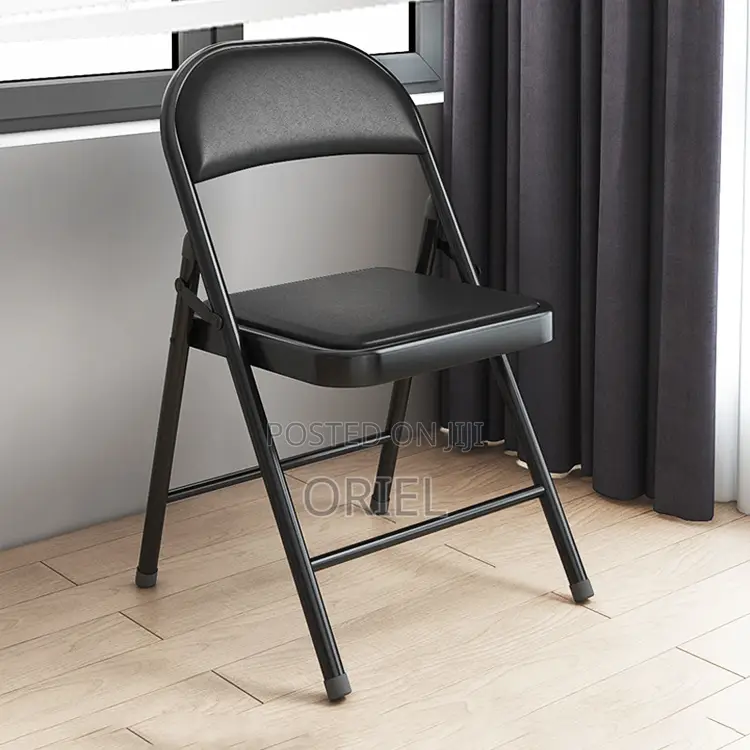 Office Chair : Metal Foldable Padded Office Study Chair