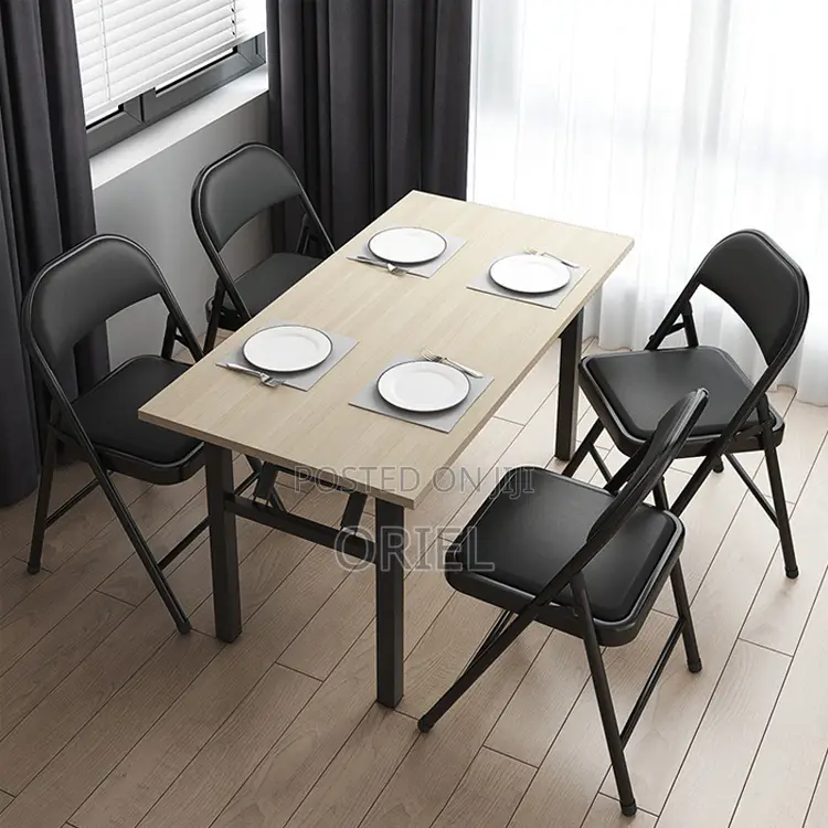 Office Chair : Metal Foldable Padded Office Study Chair