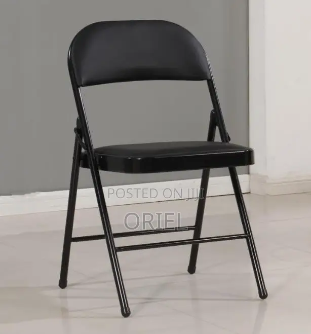 Office Chair : Metal Foldable Padded Office Study Chair
