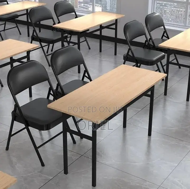 Office Chair : Metal Foldable Padded Office Study Chair