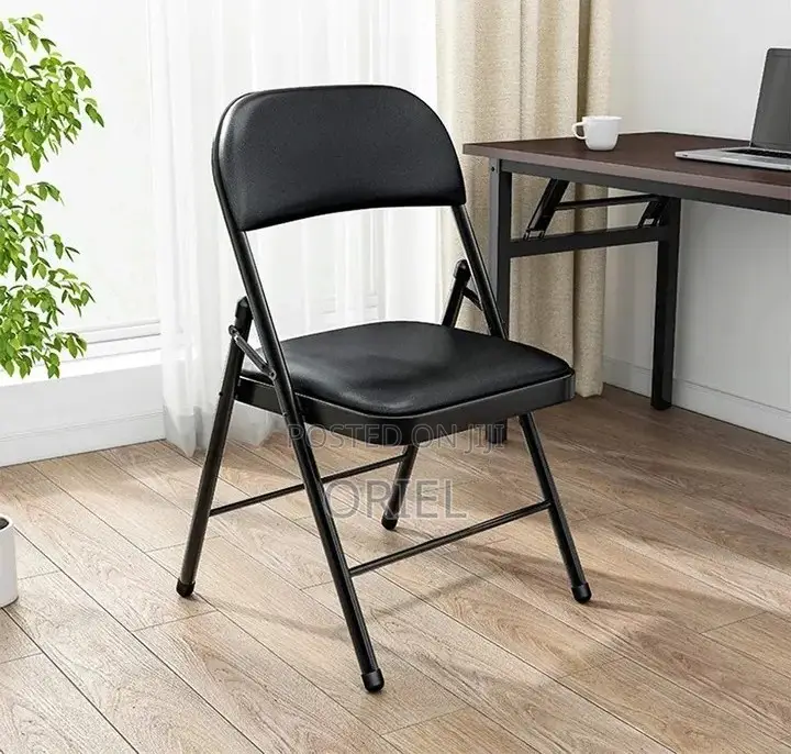 Office Chair : Metal Foldable Padded Office Study Chair
