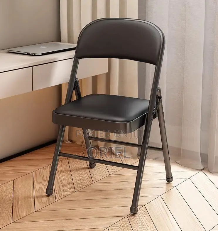 Office Chair : Metal Foldable Padded Office Study Chair
