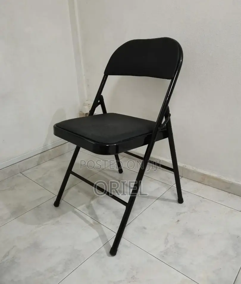 Office Chair : Metal Foldable Padded Office Study Chair