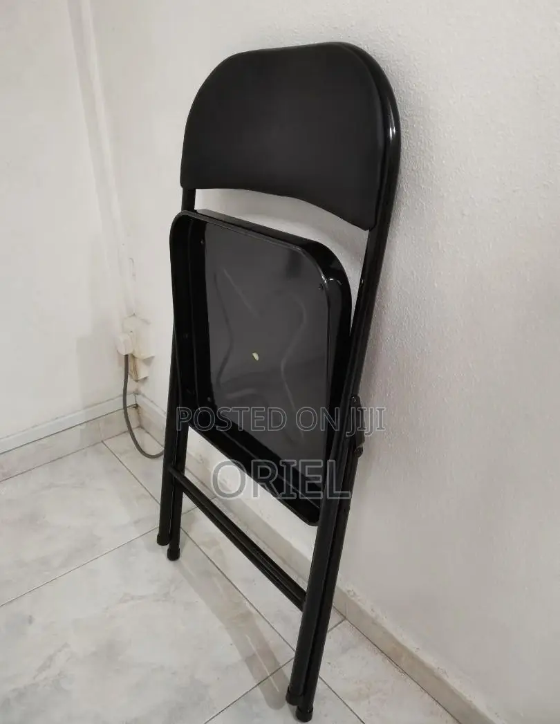 Office Chair : Metal Foldable Padded Office Study Chair