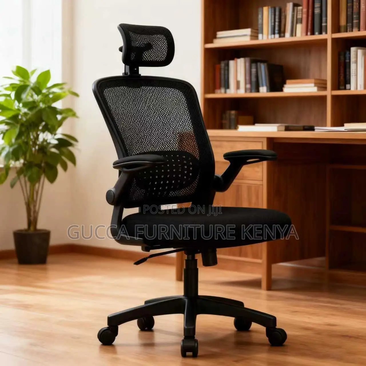 Ergonomic High Back Mesh Chair With Flip Armrest