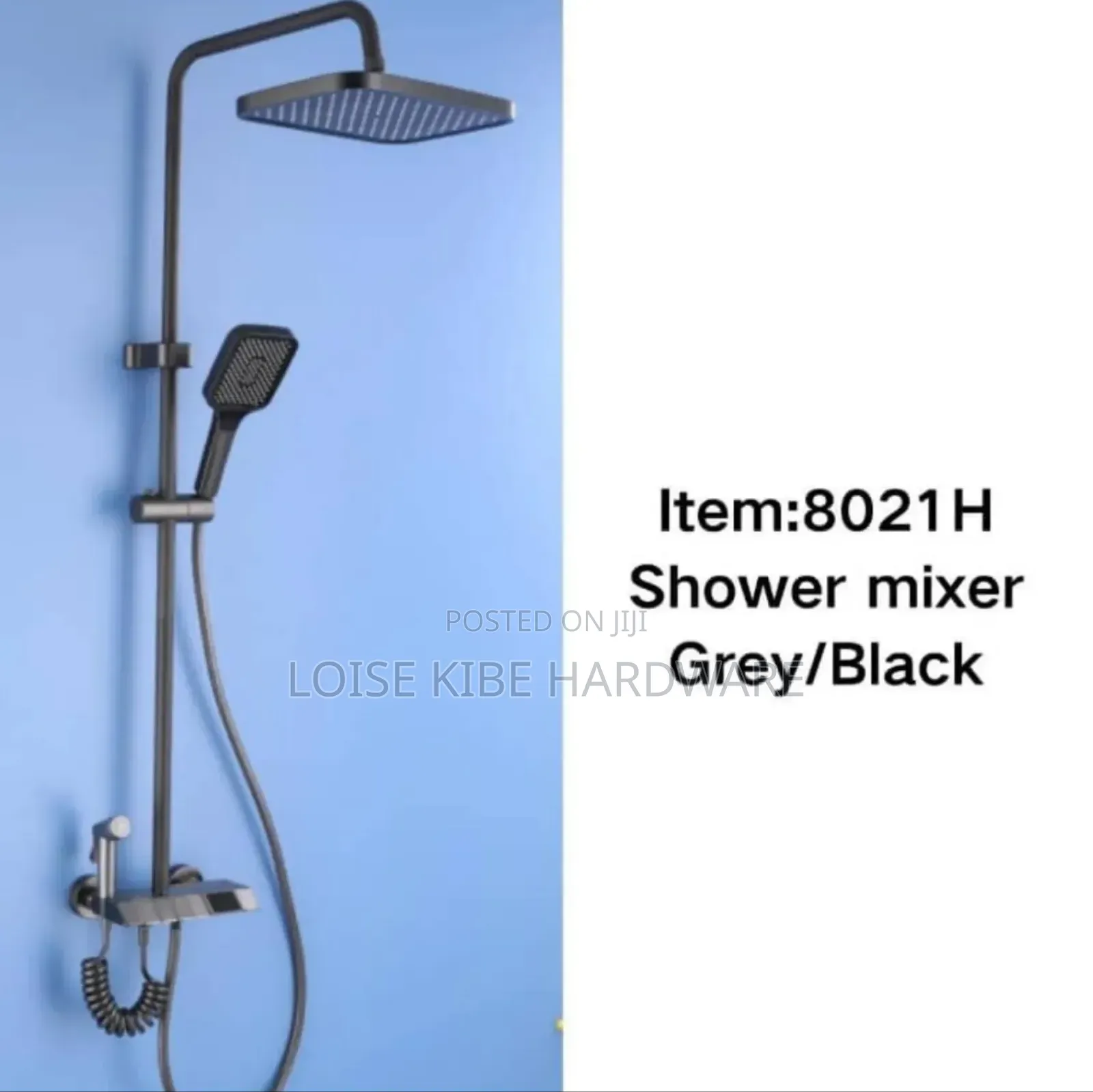 8021h Shower Mixer Grey/Black Available