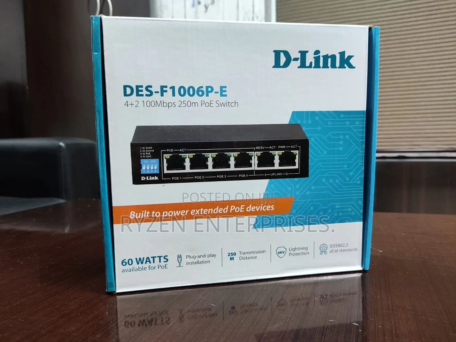 D-link 6-port Gigabit Poe Switch Dgs F1006p