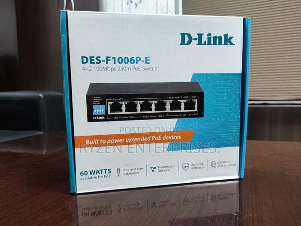 D-link 6-port Gigabit Poe Switch Dgs F1006p