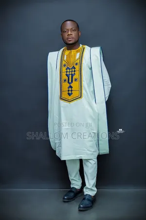 African White Agbada Outfits