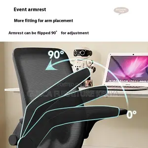 Mid-back Mesh Ergonomic Seat With Flip Armrest