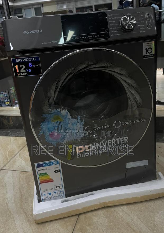 Skyworth  Front Load I--dd Inverter 12kg/8  Wash And Dry
