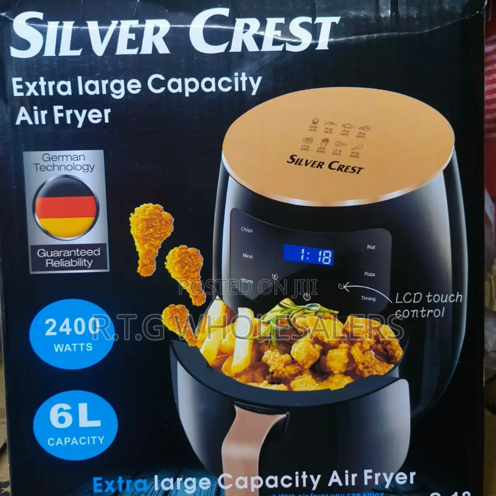Silvercrest 6 Litre Air Fryer With Digital Controls