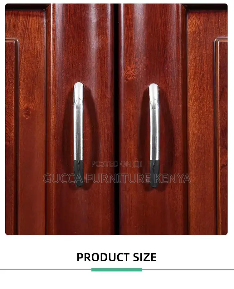2-door Mahogany Glass Front Filling Cabinet