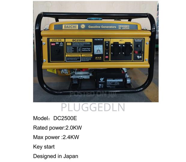 Daichi Key Start Dc2500e Gasoline Generator. 2.0kw