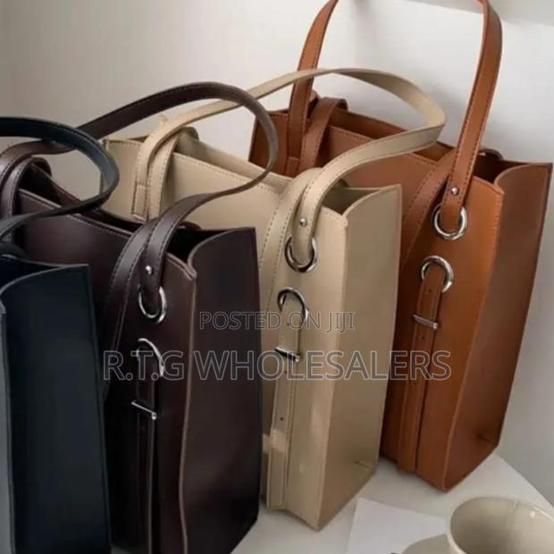 Stylish Leather Tote Bag 32×29cm - thumbnail 2