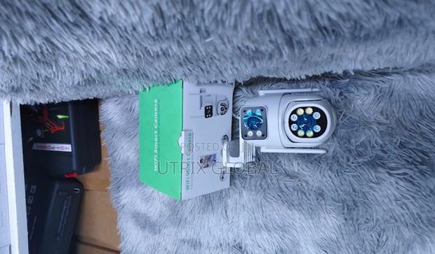 Icsee Dual Lens Rotating Ptz Camera Hd Clear