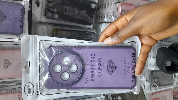 Nainz Tecno Spark 30c 4g Transluscent Matte Back Case -Purple