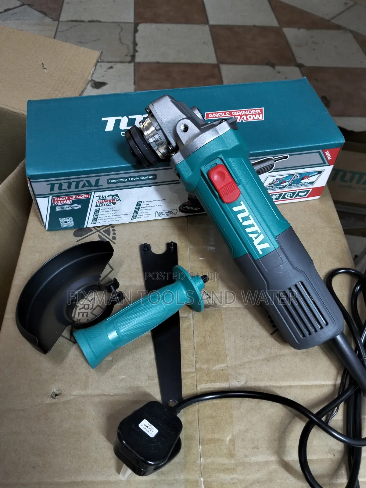 New Total Angle Grinder 710 Watt 115 Mm Disc 240volts