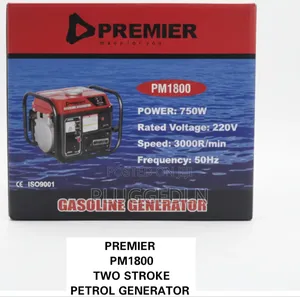 Premier Pm1800 Two Stroke Portable Gasoline Generator.