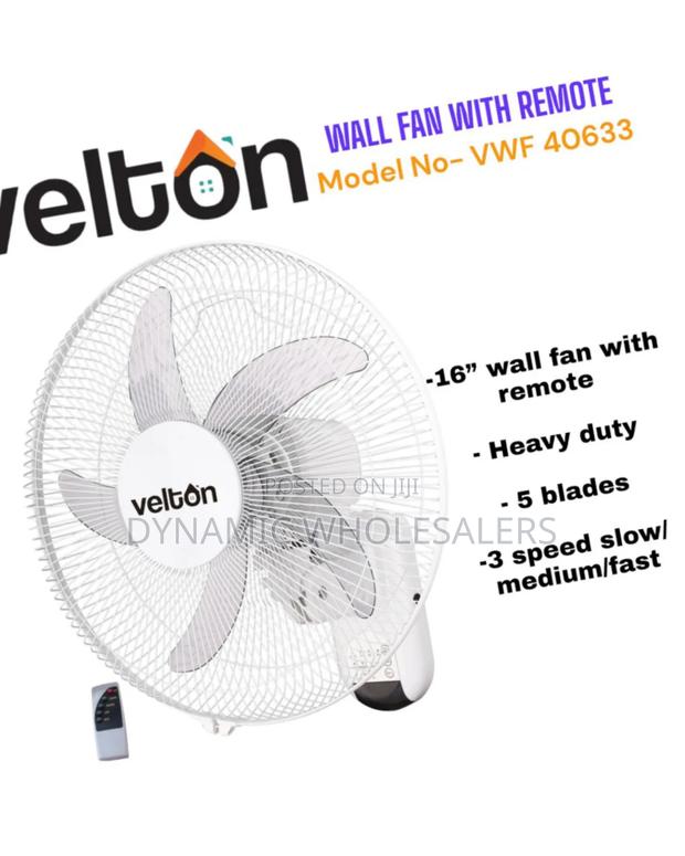 Velton 16 " Electric Wall Fan With Remote