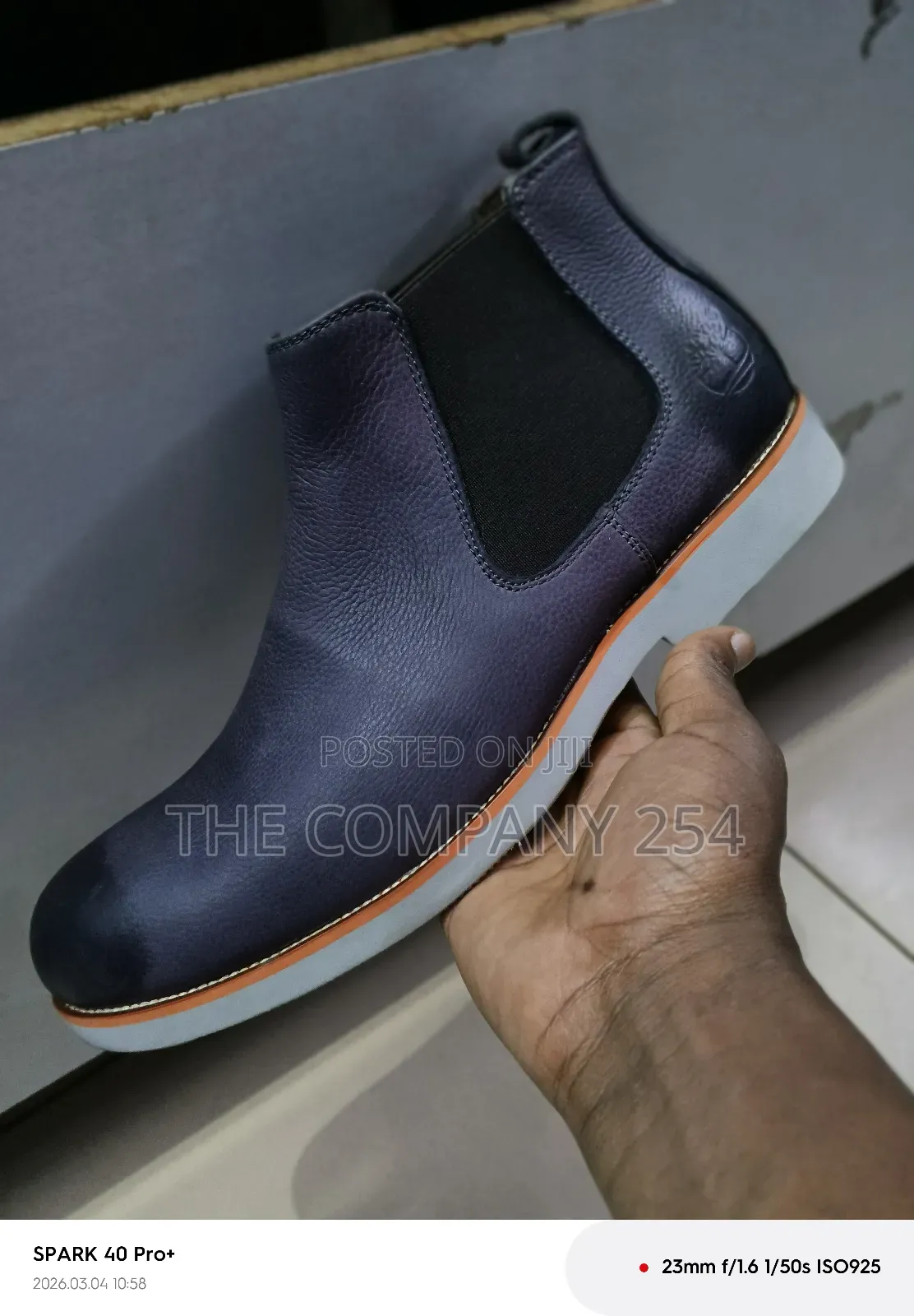 Quality Leather Casual Fendi Clarks Men Official Rubber Sole Boot Shoe