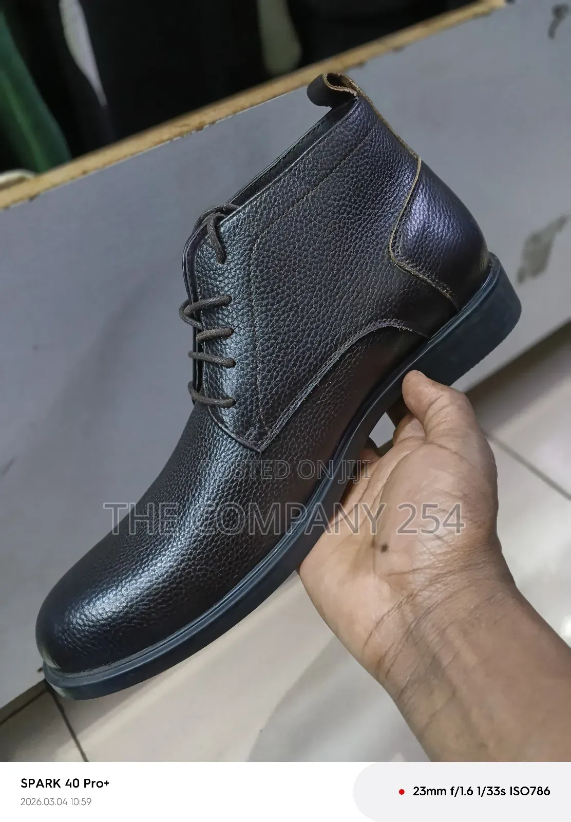 Quality Leather Casual Fendi Clarks Men Official Rubber Sole Boot Shoe