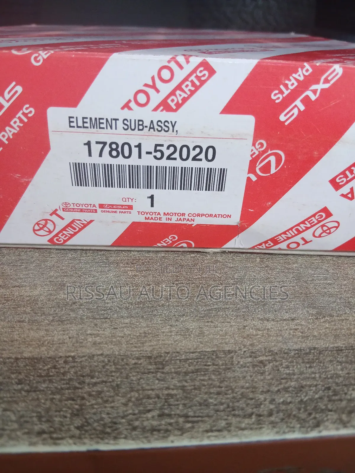Toyota Land Cruiser 300 Series Genuine Air Cleaner 5202 Made in Japan.